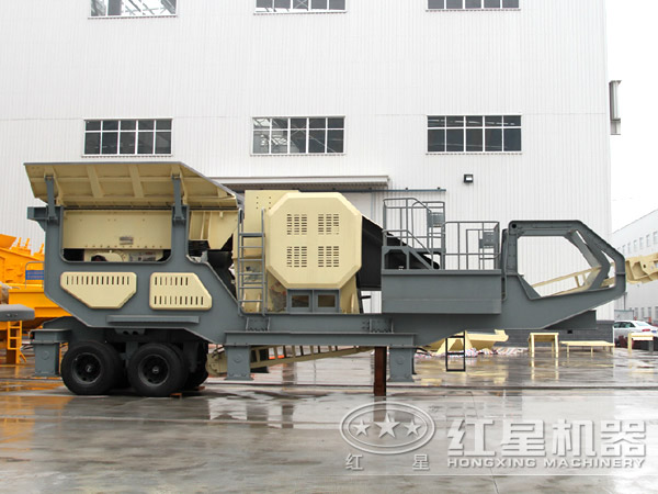 每小时产400t半移动破碎站 每小时产400t半移动破碎站