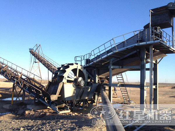 一小时60吨-200吨的石粉洗砂机工作现场 一小时60吨-200吨的石粉洗砂机工作现场