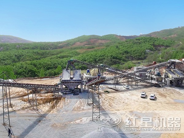 鹅卵石制砂/沙生产线现场3 鹅卵石制砂/沙生产线现场3