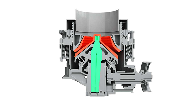 弹簧圆锥破碎机工作原理图 弹簧圆锥破碎机工作原理图