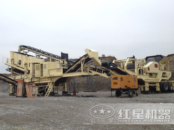 山东菏泽300t/h鹅卵石处理项目现场 山东菏泽300t/h鹅卵石处理项目现场