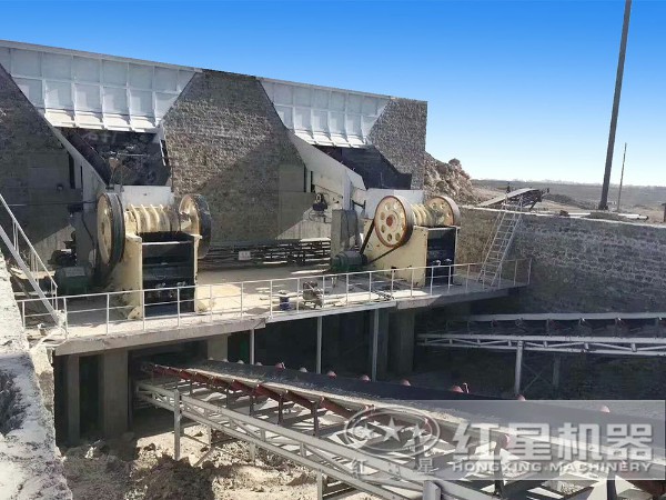 时产50吨-100吨矿石废料/边角料破碎现场二 时产50吨-100吨矿石废料/边角料破碎现场二