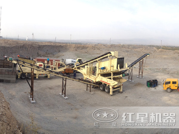 广东清远新型节能环保移动打砂机现场 广东清远新型节能环保移动打砂机现场