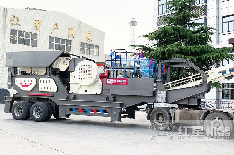 移动碎石子机:配颚破机 移动碎石子机:配颚破机