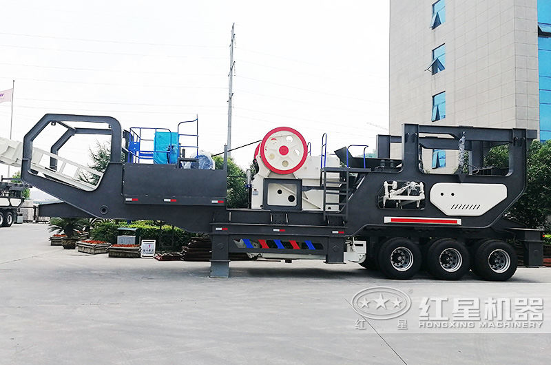 时产30-300吨流动式磕石子机 时产30-300吨流动式磕石子机