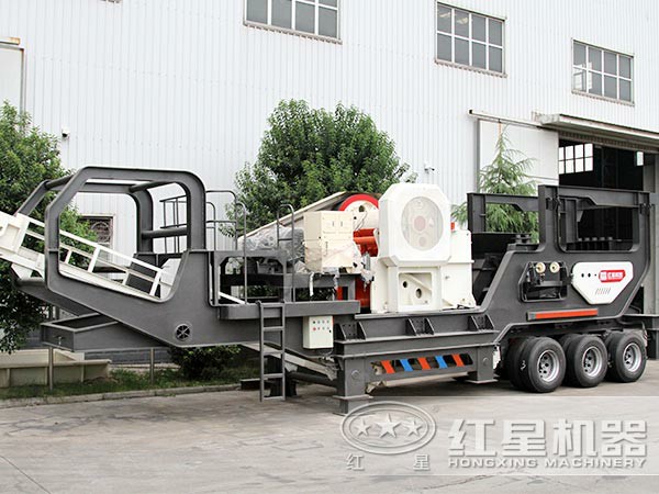 可流动车载碎石机:搭载颚破机 可流动车载碎石机:搭载颚破机
