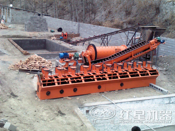 黑锰矿浮选机工作现场 黑锰矿浮选机工作现场