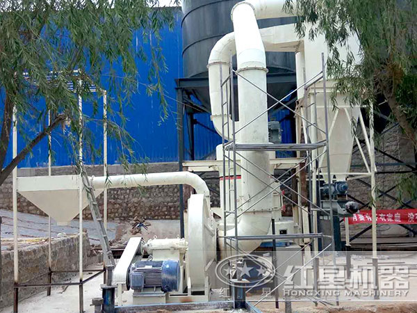 湖北方解石磨粉加工现场 湖北方解石磨粉加工现场