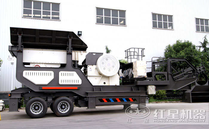 移动大型石头粉碎机:搭载鄂破机 移动大型石头粉碎机:搭载鄂破机