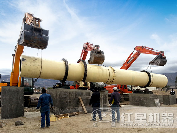 水渣烘干机作业现场 水渣烘干机作业现场