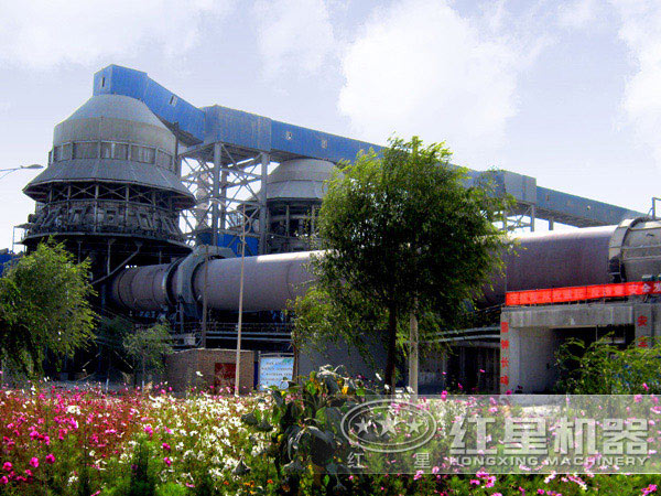 江苏石灰回转窑工作现场 江苏石灰回转窑工作现场