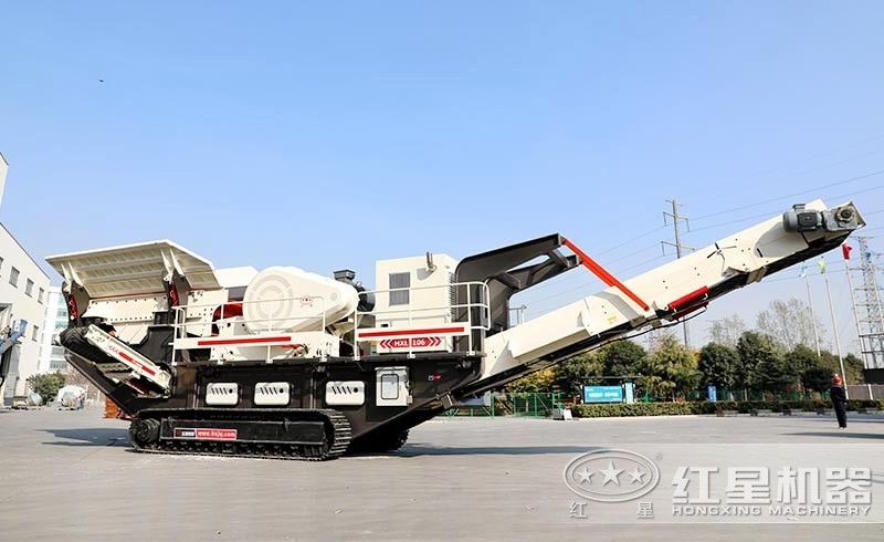 可遥控操作,随场地灵活移动的履带移动式破碎车 可遥控操作,随场地灵活移动的履带移动式破碎车