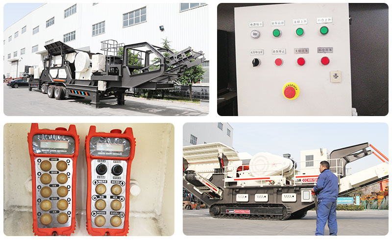 看智能操作的岩石粗碎移动破碎机 看智能操作的岩石粗碎移动破碎机