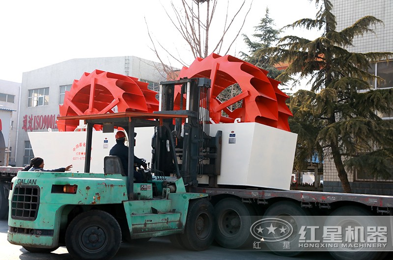 石粉洗砂机装车待发货 石粉洗砂机装车待发货