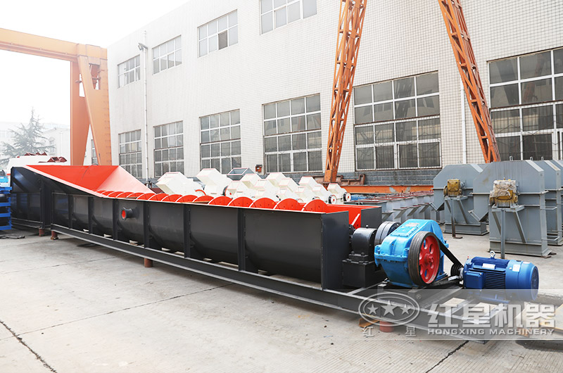 螺旋洗砂机,占地面积较大 螺旋洗砂机,占地面积较大