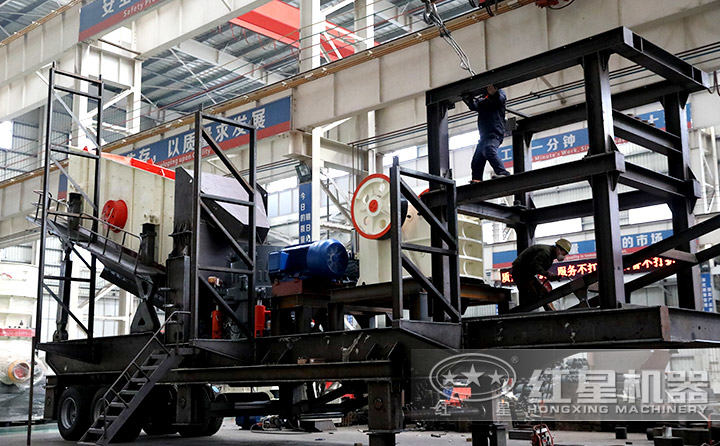 时产量150吨车载破碎制砂一体机