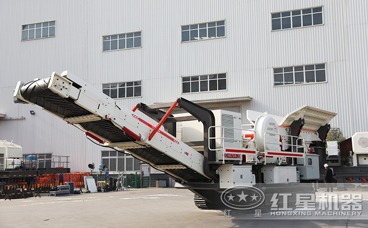 履带移动式河卵石破碎设备