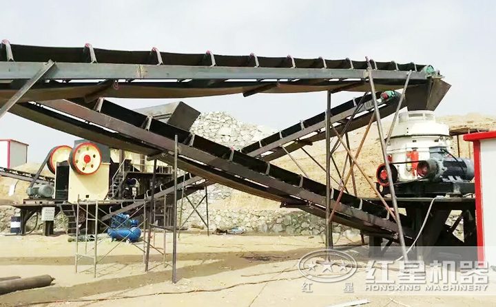 时产100-150吨生产线现场,环保无污染,放心生产