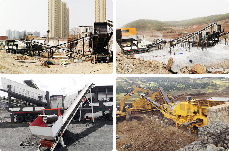 移动制砂现场组合