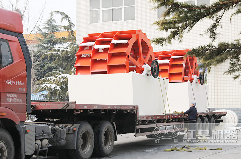 时产200-300吨水洗砂生产线发货了,发货周期在一周之内,早投产早盈利