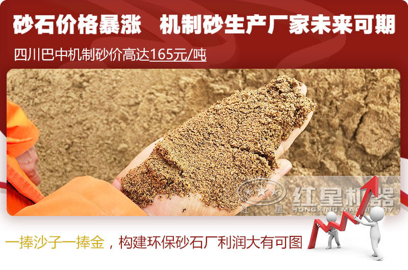 机制砂价格上涨,合理构建环保砂石厂更赚钱