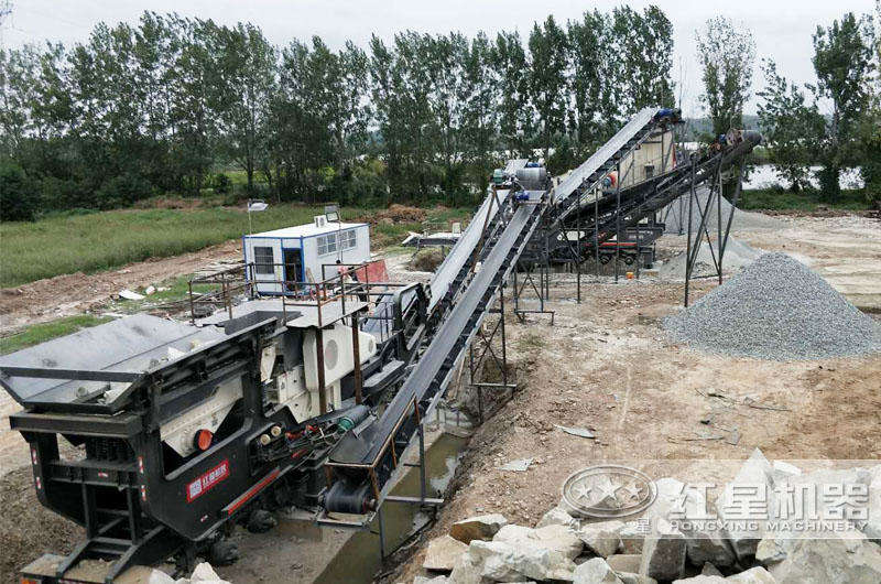 河北石家庄移动制砂机石头破碎现场 河北石家庄移动制砂机石头破碎现场