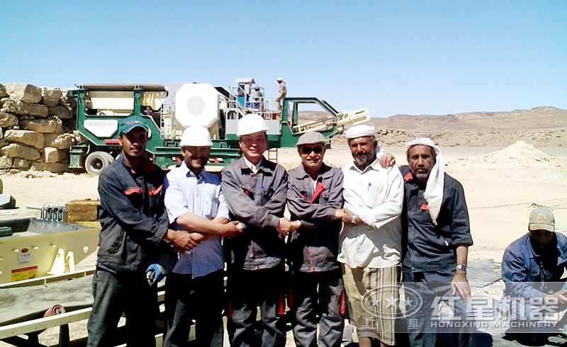 时产500吨的固定机制砂石骨料生产线现场 时产500吨的固定机制砂石骨料生产线现场