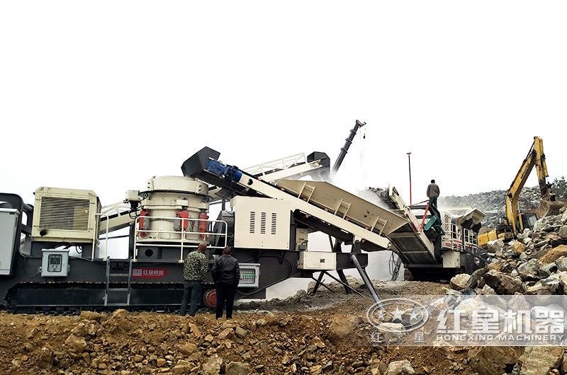 四川达州建筑废料制砂石生产线现场 四川达州建筑废料制砂石生产线现场