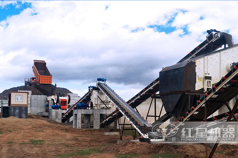 河南年产30万吨石子破碎生产现场 河南年产30万吨石子破碎生产现场