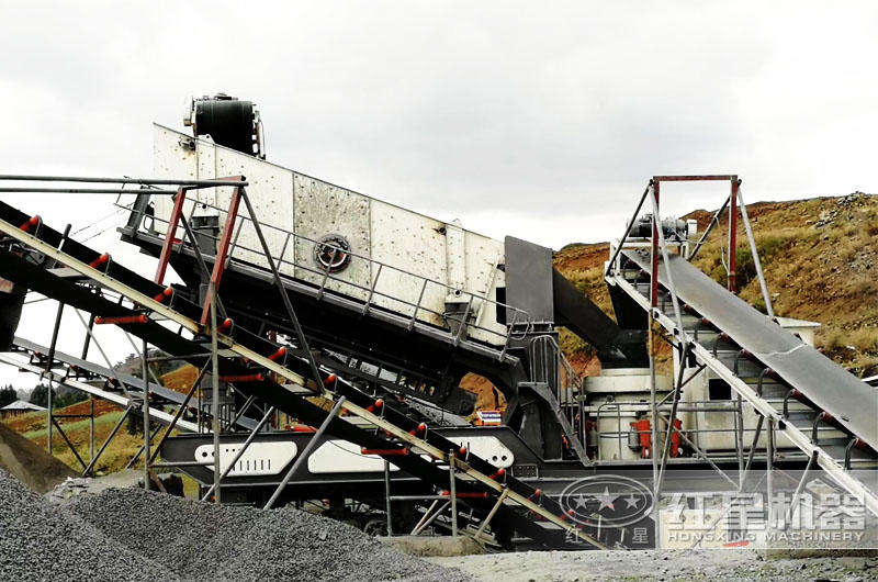 移动鄂破+移动圆锥:石头制成砂生产线 移动鄂破+移动圆锥:石头制成砂生产线