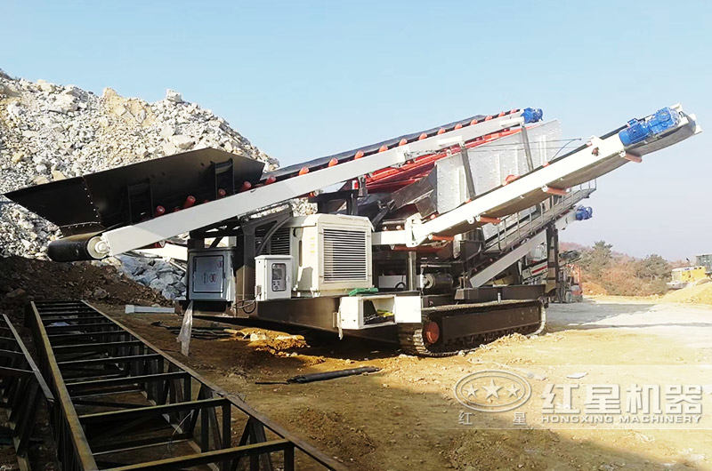 振动筛履带移动破碎机 振动筛履带移动破碎机