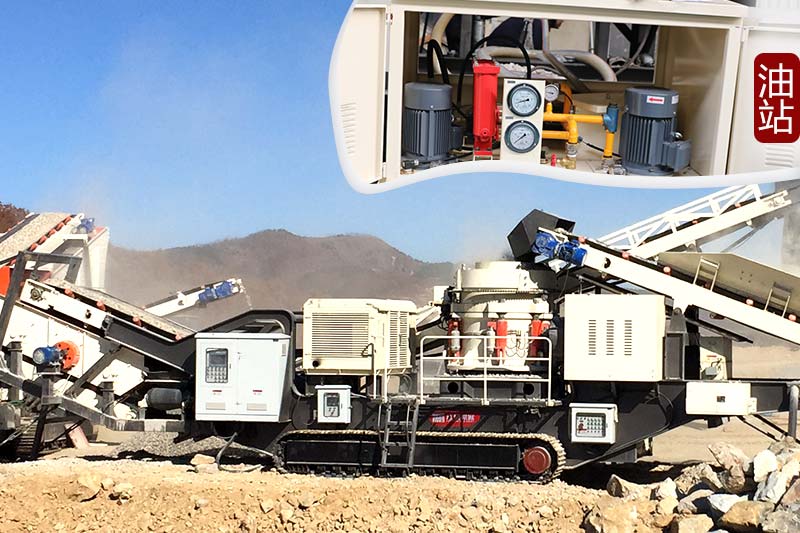 小型柴油流动石子机油站 小型柴油流动石子机油站