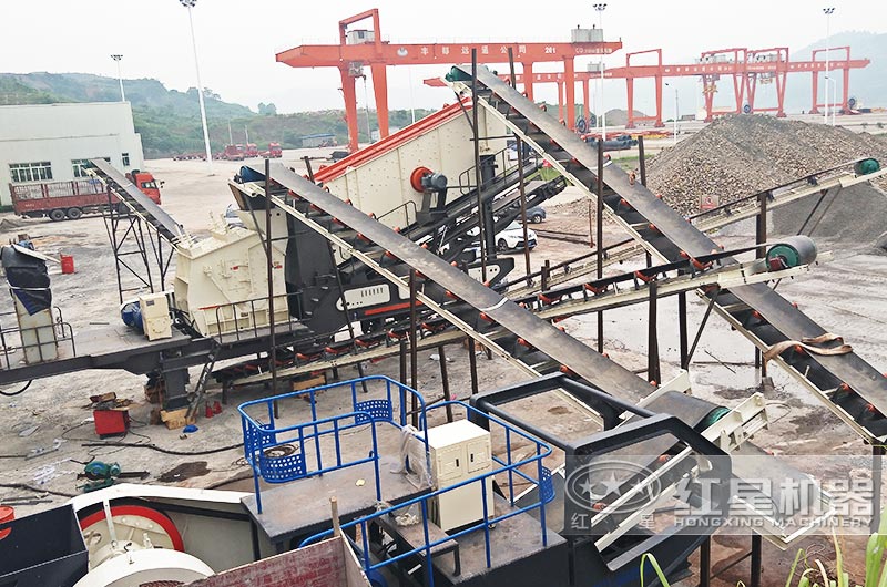 移动反击式制砂机浙江生产现场 移动反击式制砂机浙江生产现场