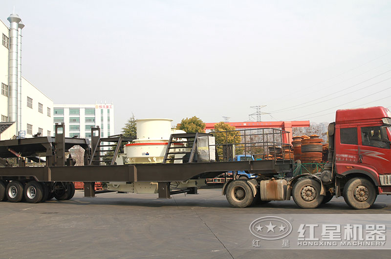 鹅卵石一体式车载制沙机发货中 鹅卵石一体式车载制沙机发货中