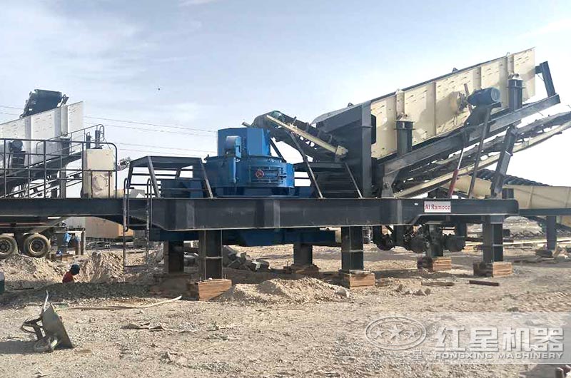 车载碎石破碎制砂机客户现场实拍图 车载碎石破碎制砂机客户现场实拍图