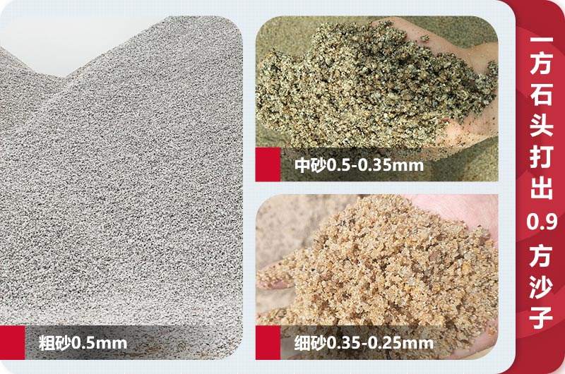 一方石头打出0.9方沙子 一方石头打出0.9方沙子