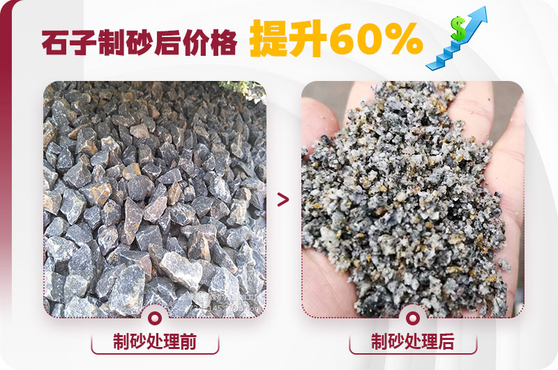 石子制砂后利润高,经济效益好 石子制砂后利润高,经济效益好
