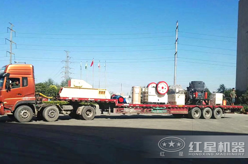 全套年产80万吨砂石生产线设备发货 全套年产80万吨砂石生产线设备发货