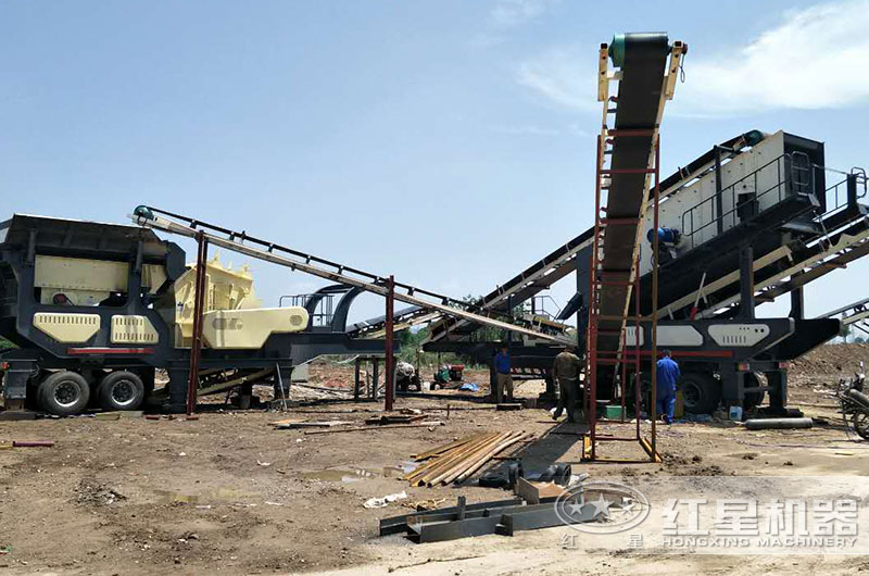 时产50吨山石移动石子机 时产50吨山石移动石子机