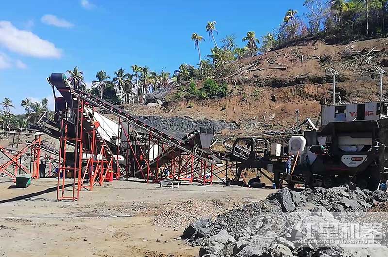 移动式石子破碎生产线 移动式石子破碎生产线