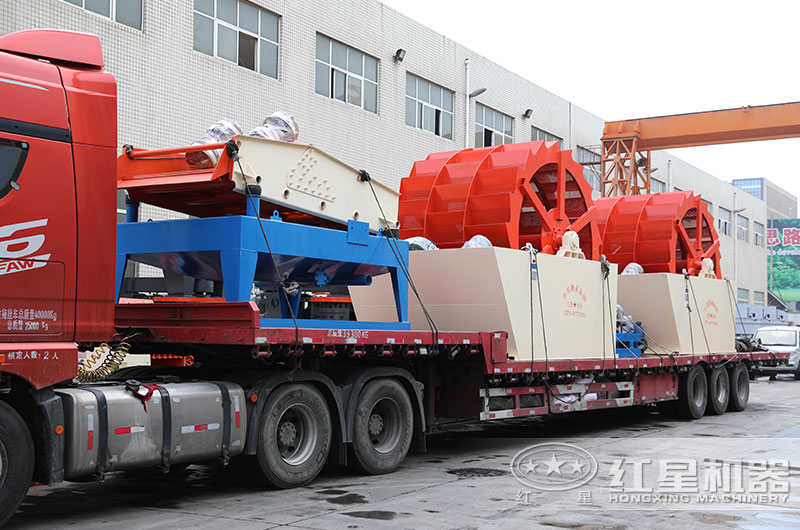 一套洗山沙设备设备发往河南焦作 一套洗山沙设备设备发往河南焦作