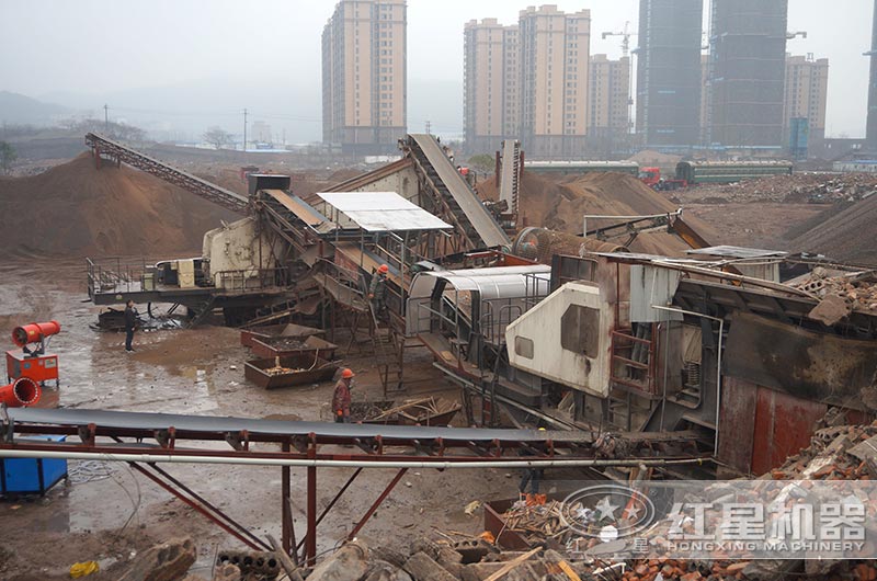 湖南客户废旧红砖粉碎厂 湖南客户废旧红砖粉碎厂