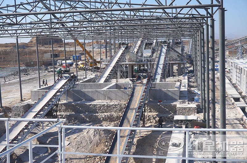 河北客户皮带输送机工作现场图 河北客户皮带输送机工作现场图