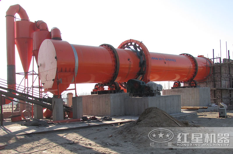 河沙烘干机客户现场安装中 河沙烘干机客户现场安装中