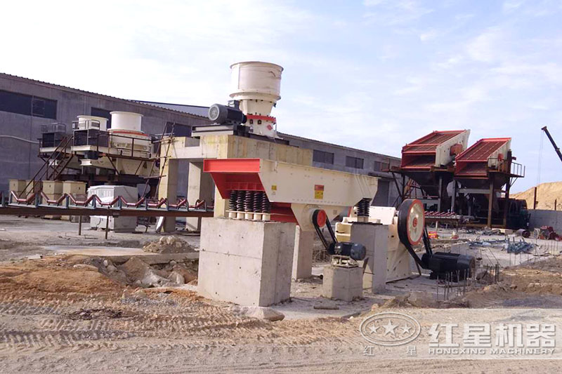 大型河卵石制砂线现场 大型河卵石制砂线现场