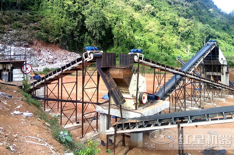 石灰石破碎生产线现场 石灰石破碎生产线现场