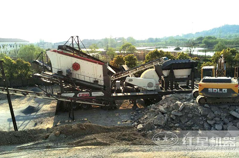 移动重锤式制砂机工作现场图片 移动重锤式制砂机工作现场图片