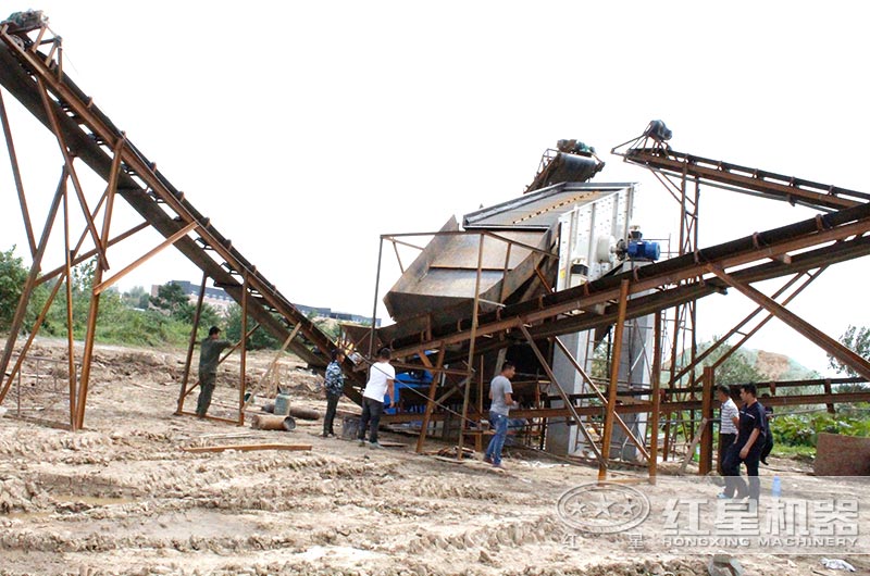 振动筛在石英砂生产线 振动筛在石英砂生产线