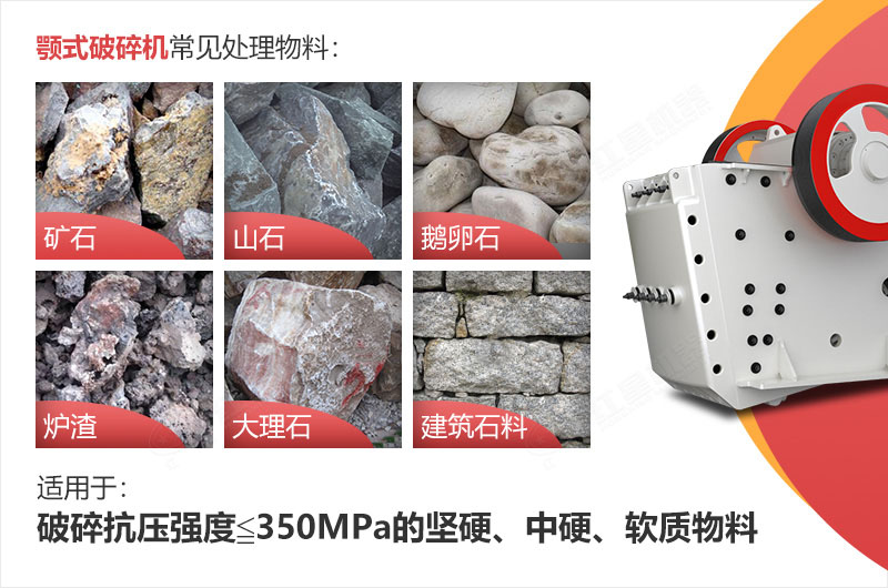 颚式破碎机适用物料 颚式破碎机适用物料