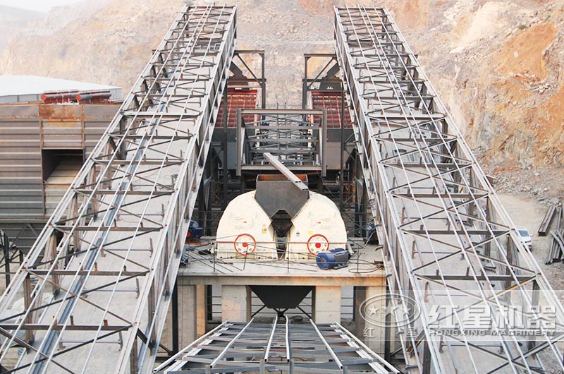 单段式破碎工艺现场 单段式破碎工艺现场